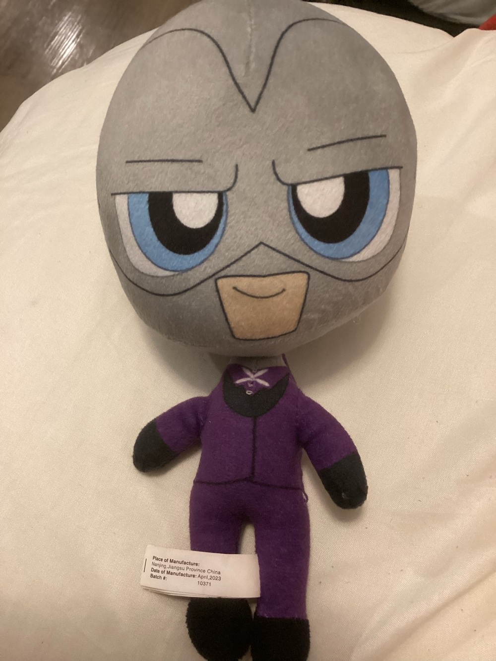 Miraculous Ladybug Zag Chibis HAWK MOTH Plush 8” Toy Rare preowned.